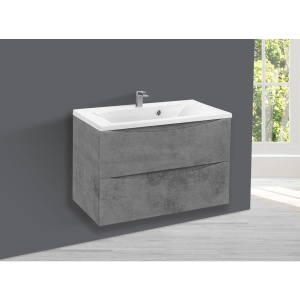 Купить Тумба с раковиной Vincea Mia 75 бетон в Москве с доставкой Тумба с раковиной Vincea Mia 75 бетон