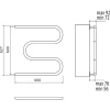 Полотенцесушитель водяной Terminus M-образный 25 3/4" 600x600