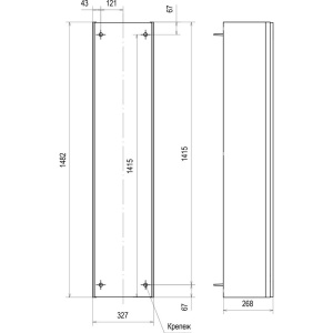 Купить Шкаф-пенал STWORKI Ноттвиль 33, дуб верона в Москве с доставкой Шкаф-пенал STWORKI Ноттвиль 33, дуб верона