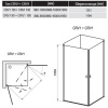 Душевая дверь для уголка Ravak Chrome CRV1-100 1QVA0C01Z1