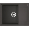 Комплект Мойка кухонная Omoikiri Daisen 65 черная + Смеситель Nagano PVD-GM вороненая сталь