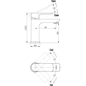 Смеситель для раковины Triton Панама 14801 C