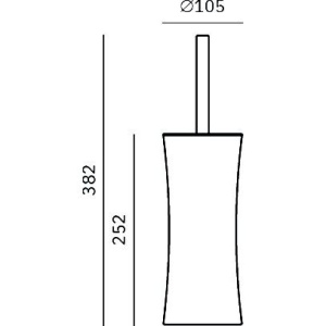 Ершик Nofer Verona 09078.S матовый сатин