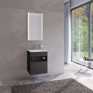 Купить Тумба с раковиной Keuco Stageline 32842 50 см, вулканит в Москве с доставкой Тумба с раковиной Keuco Stageline 32842 50 см, вулканит