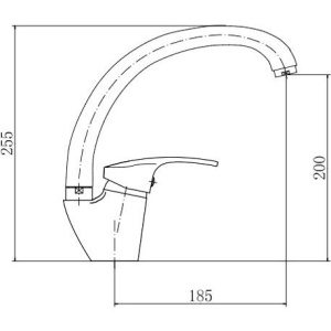 Смеситель для кухни Fashun A4121, хром