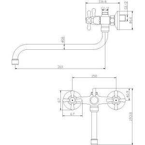 Универсальный смеситель Rossinka Y Y02-82