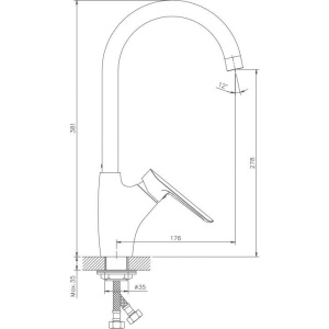 Смеситель для кухни Haiba HB198 HB70198