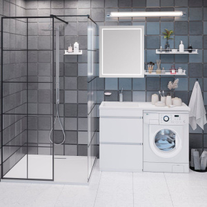 Зеркало-шкаф Emmy Родос R 70 с подсветкой