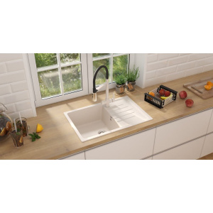 Купить Мойка кухонная Ulgran U-400 -331 белая в Москве с доставкой Мойка кухонная Ulgran U-400 -331 белая