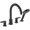 Смеситель на борт ванны Hansgrohe Vernis Shape 71459670 черный