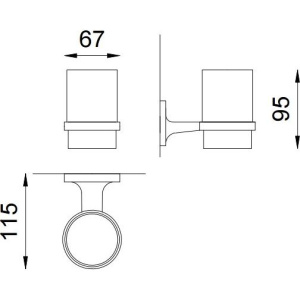Стакан Nofer Hotel 16410.B
