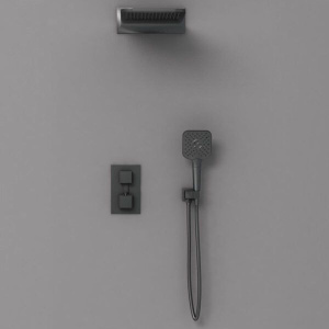 Душевой комплект Vincea VSFW-103TMB С ВНУТРЕННЕЙ ЧАСТЬЮ, черный матовый