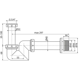 Купить Сифон для биде Ravak X01560 белый в Москве с доставкой Сифон для биде Ravak X01560 белый