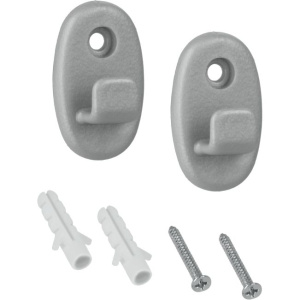 Полка Metaltex Onda 46.02.01 угловая, серебро, с креплениями