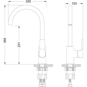 Купить Смеситель для кухни Lemark Aura LM0605C в Москве с доставкой Смеситель для кухни Lemark Aura LM0605C