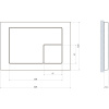 Кнопка смыва Cersanit Corner 64077 белая