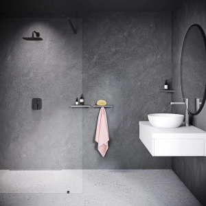 Полка SLIM C Ravak X07P576 угловая черный/хром