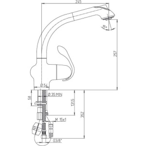Купить Смеситель для кухни Paini US USPA5668YKM в Москве с доставкой Смеситель для кухни Paini US USPA5668YKM