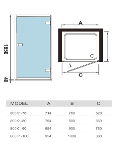Купить Душевое ограждение 900х1850 мм WeltWasser 600 WW600 600K1-90 (10000002732) в Москве с доставкой Душевое ограждение 900х1850 мм WeltWasser 600 WW600 600K1-90 (10000002732)