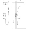 Душевой комплект Timo Petruma SX-5039/03SM с термостатом, черный