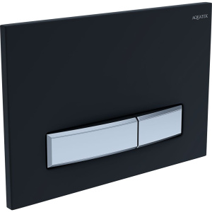 Кнопка смыва Акватек KDI-0000031 черная матовая, хром