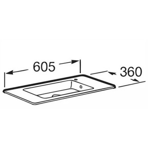 Раковина мебельная Roca Debba Unik 65 32799H00Y белая