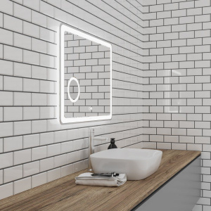 Зеркало Grossman Leo 90 с подсветкой, с антизапотевателем