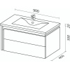 Тумба с раковиной Sanvit Линк 90