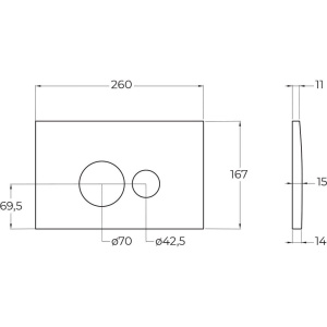 Купить Кнопка смыва BelBagno BB081CR, хром в Москве с доставкой Кнопка смыва BelBagno BB081CR, хром