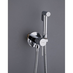 Гигиенический душ Frap F7505-2 со смесителем, С ВНУТРЕННЕЙ ЧАСТЬЮ, хром