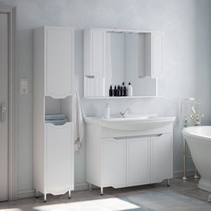 Тумба с раковиной Corozo Мирра 105 белая