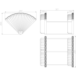 Купить Полка Lemark Jasmine LM6682ORB черная бронза в Москве с доставкой Полка Lemark Jasmine LM6682ORB черная бронза