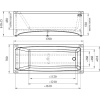 Акриловая ванна Radomir Vannesa Веста 2-01-0-0-1-256Р 170x70 см, с каркасом