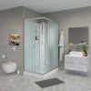 Душевая кабина Niagara Classic NG-43185-14QBKT 110х80 см, без крыши, с тропическим душем