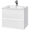 Тумба с раковиной Aquaton Римини 60 1A2266K1RN010 белый глянец