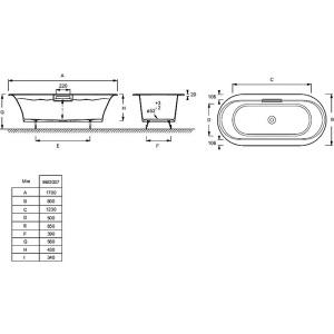Купить Слив-перелив для ванны Jacob Delafon 99314T-CP в Москве с доставкой Слив-перелив для ванны Jacob Delafon 99314T-CP