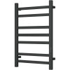 Полотенцесушитель электрический Bauedge Hotel R 50х80, матовый черный RAL9005