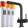 Комплект Смеситель Omoikiri Nagano P-BL черный + Фильтр Pure Drop Lite