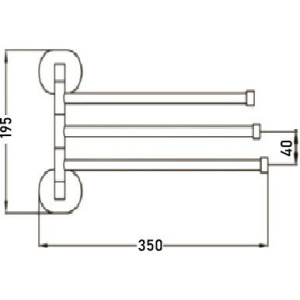 Полотенцедержатель РМС A1025