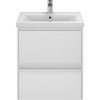 Тумба с раковиной Velvex Klaufs 60.2Y белая, подвесная
