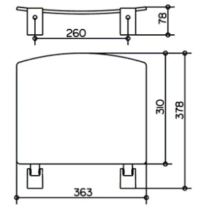 Сиденье для душа Keuco Plan 14980010037 складное, хром/темно-серый