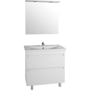 Зеркало ASB-Mebel Коста 80 ясень белый