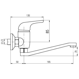 Смеситель для раковины Rav Slezak Sazava SA001.5/26