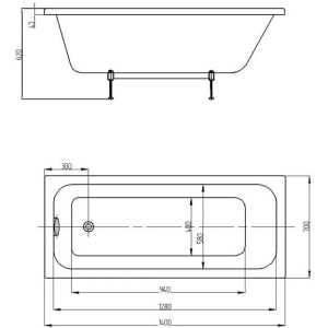 Купить Акриловая ванна Aquatek Мия 140х70 MIY140-0000001 в Москве с доставкой Акриловая ванна Aquatek Мия 140х70 MIY140-0000001