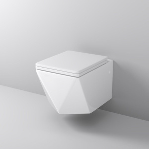 Купить Унитаз подвесной Grossman Cristal GR-4481 безобоковый, с микролифтом, белый в Москве с доставкой Унитаз подвесной Grossman Cristal GR-4481 безобоковый, с микролифтом, белый