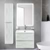 Тумба с раковиной BelBagno Albano 70 подвесная, rovere vintage bianco