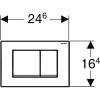 Кнопка смыва Geberit Delta 30 матовый хром
