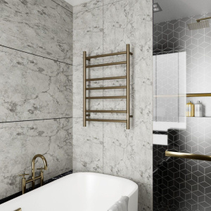 Купить Полотенцесушитель электрический Bauedge Stil R 50х80, антикварная бронза в Москве с доставкой Полотенцесушитель электрический Bauedge Stil R 50х80, антикварная бронза