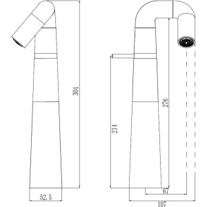 Смеситель для раковины Haiba HB11813 хром