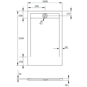 Купить Поддон для душа Radaway Teos F 120x100 white, с сифоном в Москве с доставкой Поддон для душа Radaway Teos F 120x100 white, с сифоном